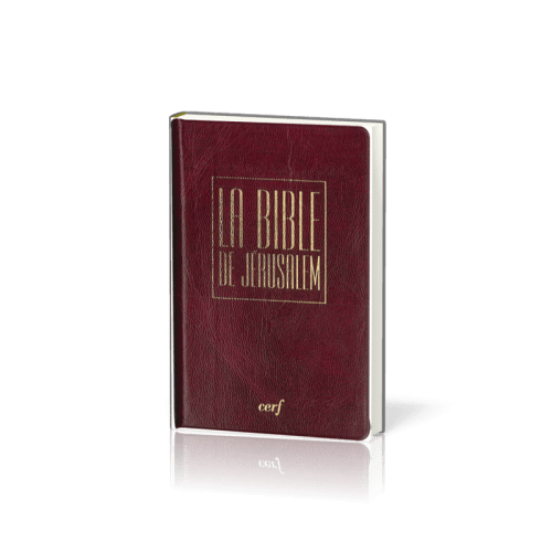 Bible de Jérusalem, de poche, bordeaux - couverture souple, avec étui, flexa