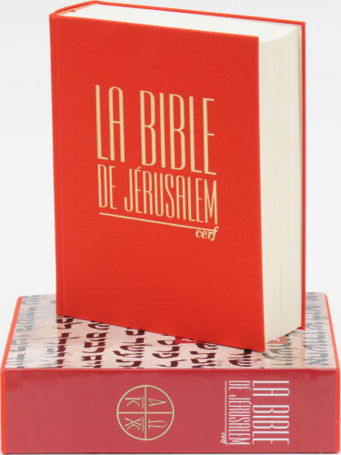 Bible de Jérusalem, major, rouge - couverture rigide, toilée, avec étui