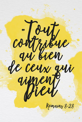 Affiche A4 Romains 8:28