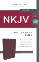 Anglais, Bible NKJV, Gift & Award, similicuir, bordeaux