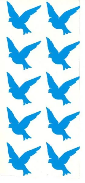AUTOCOL. COLOMBE BLANC/BLEU