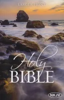 Anglais, Bible New King James Version, brochée, couverture illustrée, gros caractères