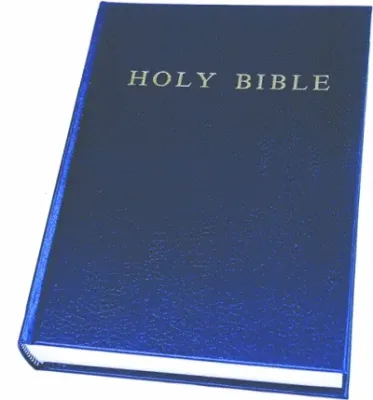 Anglais, Bible, King James Version, moyen format, rigide, bleue
