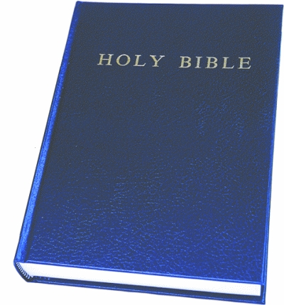 Anglais, Bible King James Version, moyen modèle, rigide, bleue