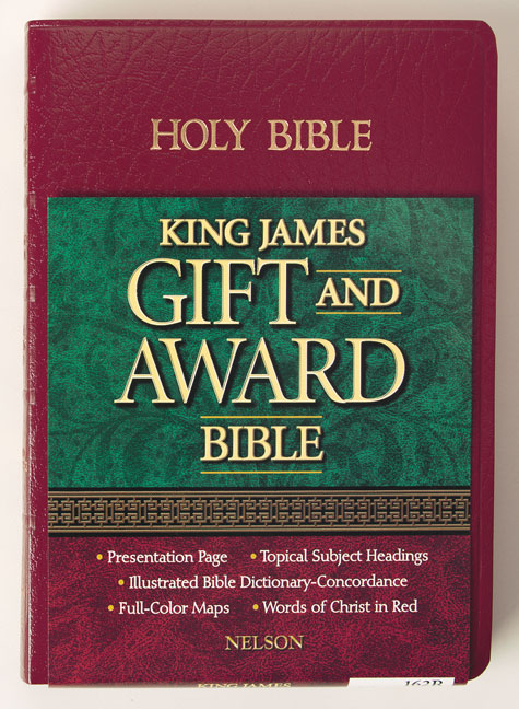 ANGLAIS BIBLE KJV GIFT AND AWARD EDITION, ROUGE