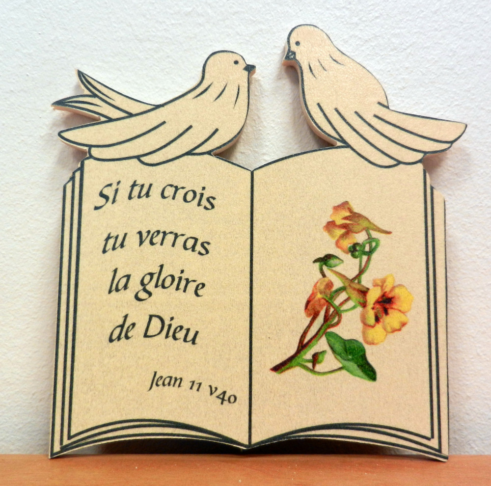 Bois livret "Si tu crois […]" - Jean 11.40