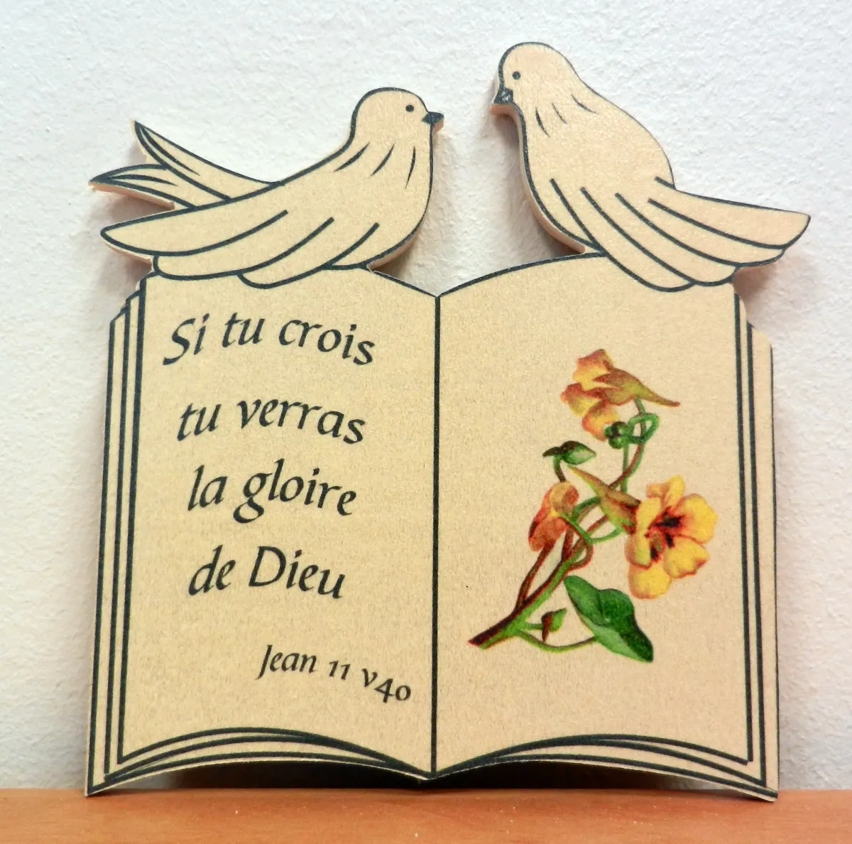 Bois livret "Si tu crois […]" - Jean 11.40