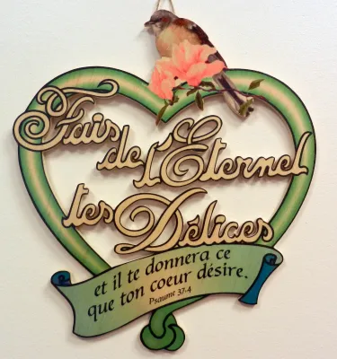 Bois, "Fais de l'Éternel tes délices" (Cœur) - Psaume 37:4