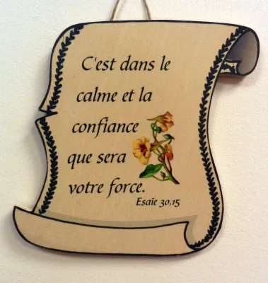 Bois parchemin, petit, C'est dans le calme […] - Ésaïe 30.15