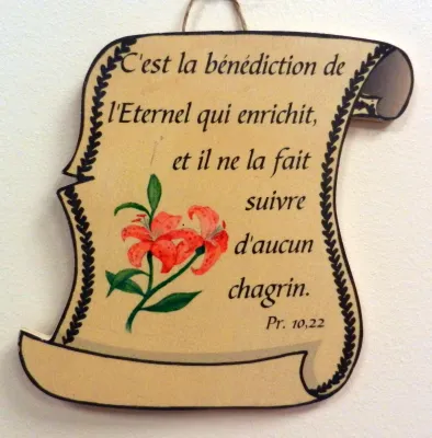 Bois parchemin petit, Proverbes 10.22