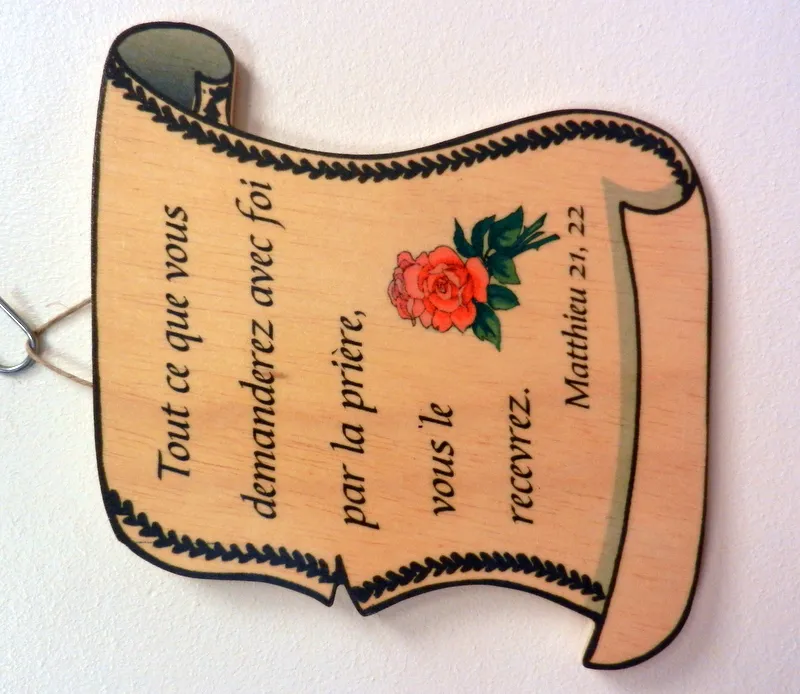 Bois parchemin petit, Matthieu 21.22