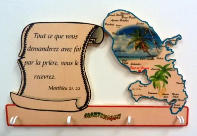 Accroche-clés Martinique - versets divers