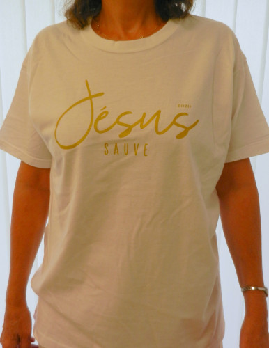 Jésus Sauve - T-Shirt blanc