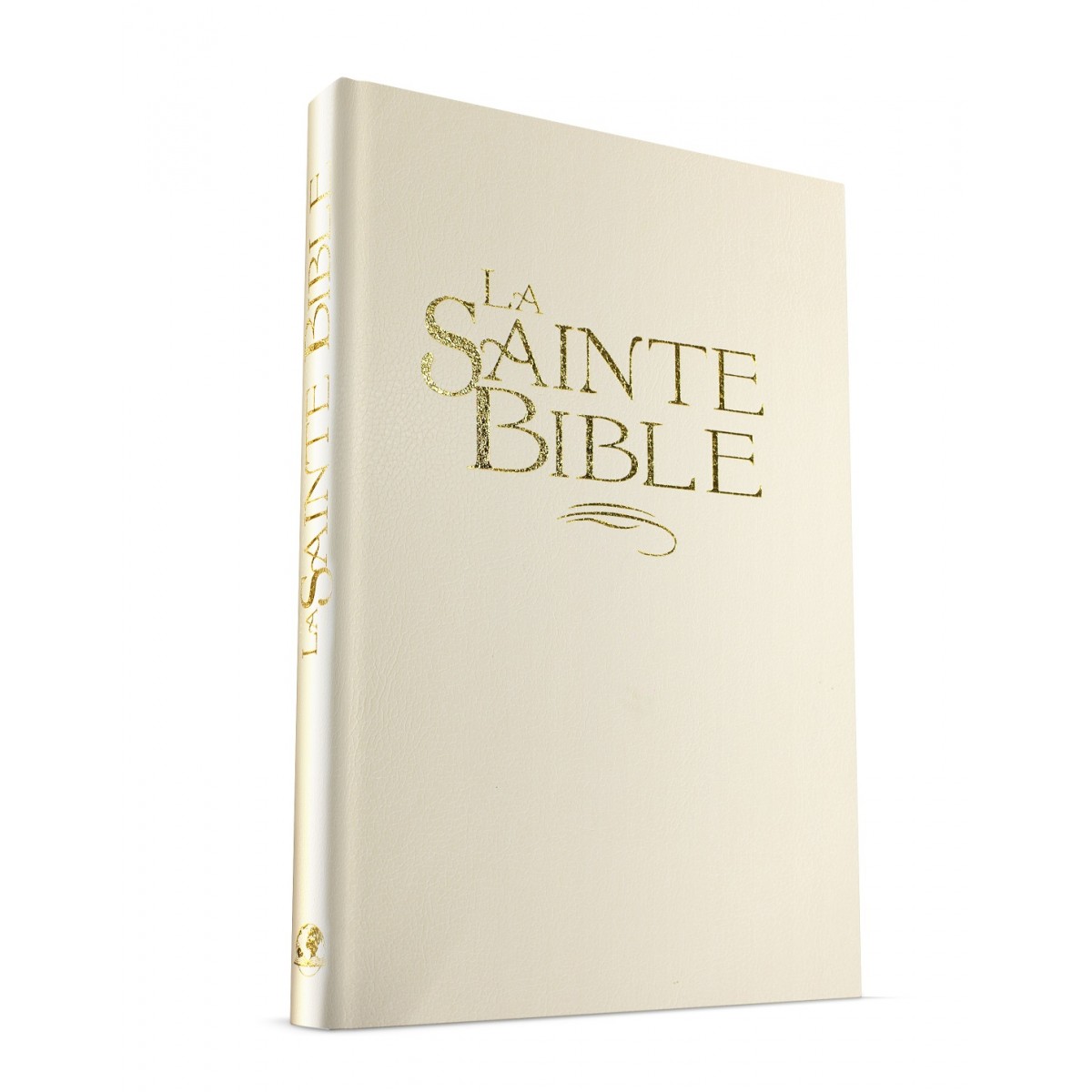 Bible Segond 1880 révisée, confort, blanc, tranche or - couverture rigide