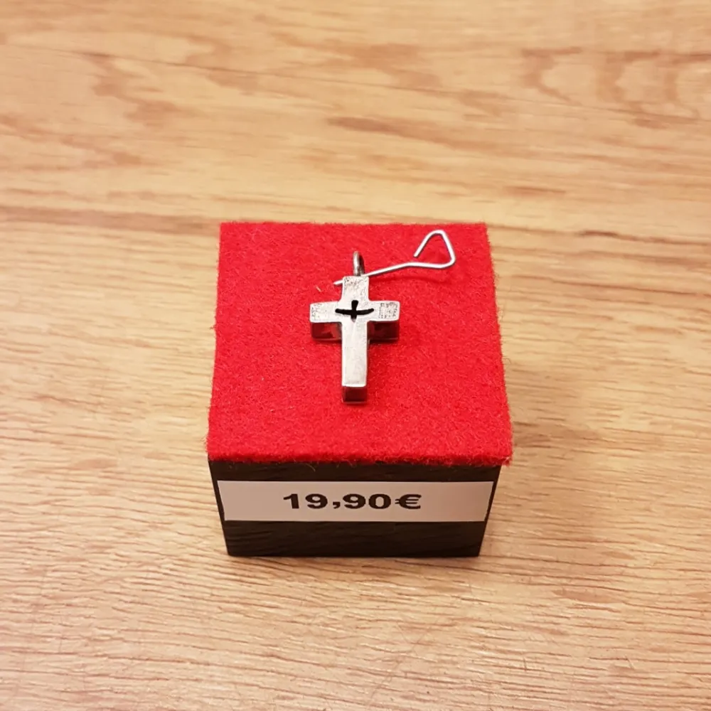 Pendentif Croix et Colombe évidée en argent 2G