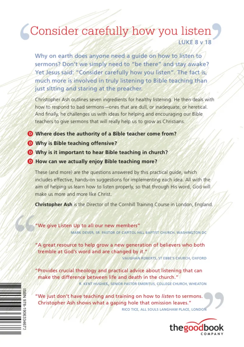 Listen up! - A practical guide to listening to sermons