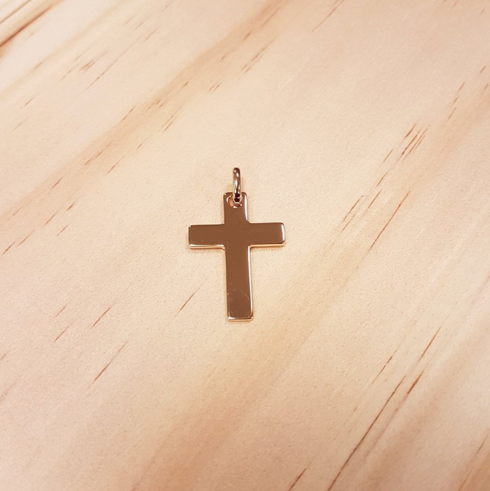 Pendentif Croix [taille moyenne] - Plaqué Or