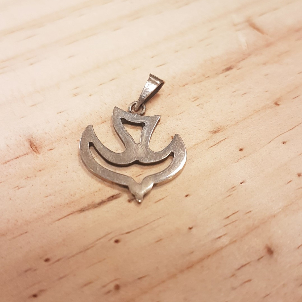 Pendentif Colombe évidée en argent 4.5 G