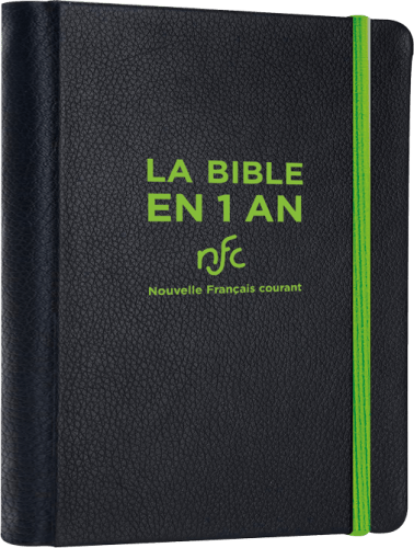 Bible Nouvelle Français courant, Bible en un an - rigide simili cuir noir - sans deutérocanoniques