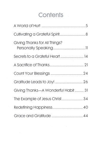 A Thankful Heart in a World of Hurt - [Minibook]