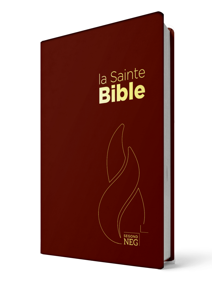 Bible Segond NEG, compacte, grenat - couverture souple, flexa