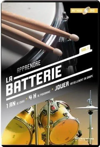 Apprendre la batterie vol.1 - [DVD] méthode d'apprentissage