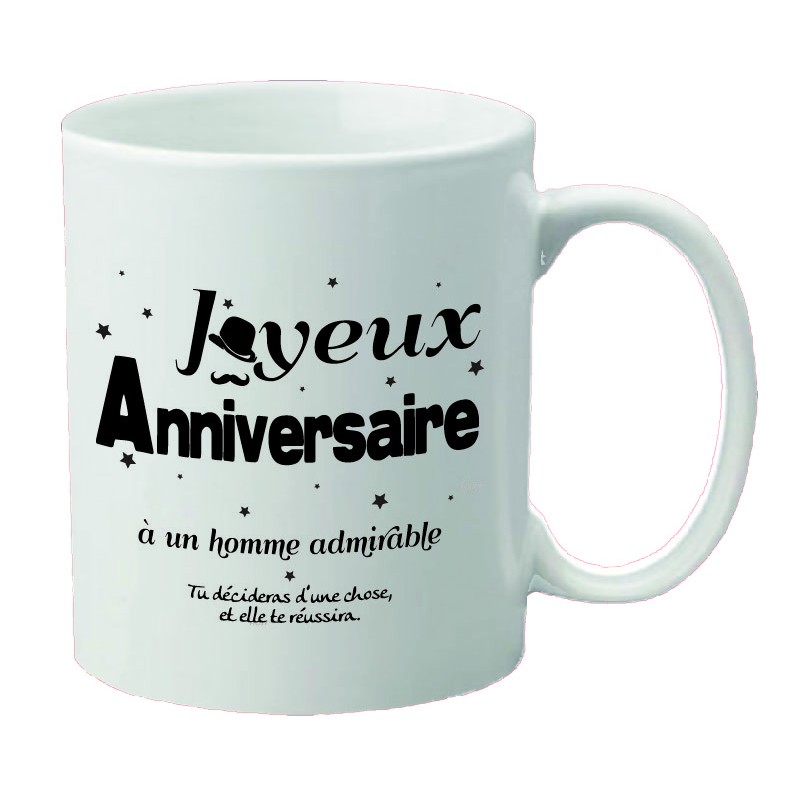 Mug "Tu décideras d'une chose […]" Job 22.28 - Joyeux anniversaire