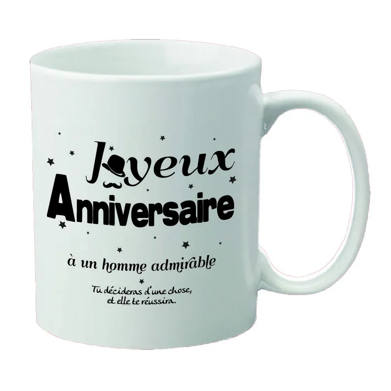 Mug « Tu décideras d'une chose […] » - Job 22.28. Joyeux anniversaire