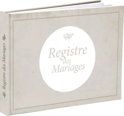 Lot de 3 registres : Mariages, Baptêmes & Présentations