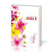 Bible Semeur 2015, compacte, couverture textile rigide, fleurs - tranche blanche
