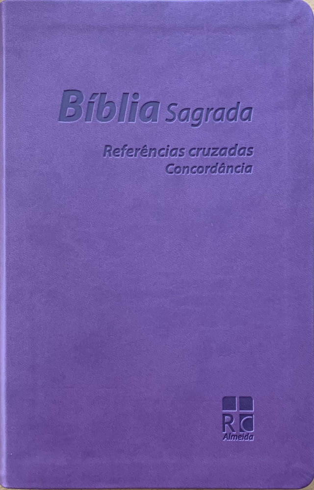 Portugais, Bible Almeida RC Révisée et Corrigée - similicuir, lilas