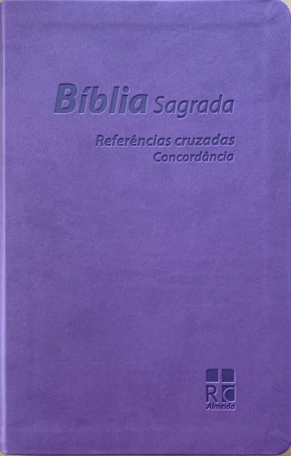 Portugais, Bible Almeida RC Révisée et Corrigée - similicuir, lilas