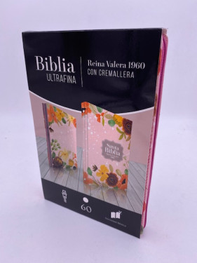 Espagnol, Bible Reina Valera 1960, slim, couverture toilée, imprimé fleurs de printemps,...