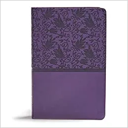 Anglais, Bible KJV, très gros caractères, similicuir, violette