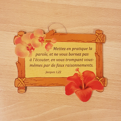 Bois, cadre avec fleurs, Jacques 1.22