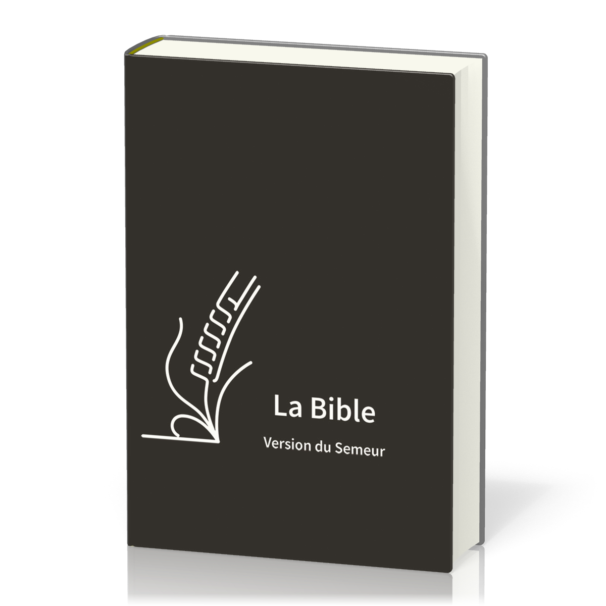Bible Semeur 2015, couverture skivertex semi-souple noire, fermeture-éclair, tranche blanche