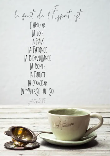 Poster "Fruit de l'Esprit" - Galates 5.22