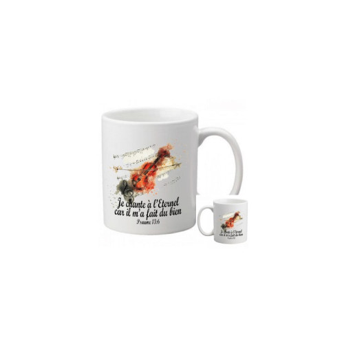 Mug "Je chante à l'Éternel […]" Ps 13.6