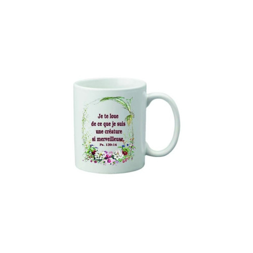 Mug "Je te loue […]" - Ps 139.14