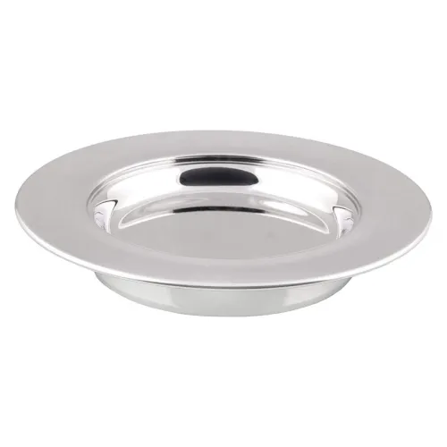 Assiette à pain acier inoxydable finition miroir - [article de Sainte-Cène]