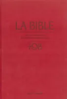 Bible d'étude TOB 2010, notes intégrales, grand format, grenat - rigide, satin, avec...