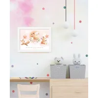 Cadre poster enfant Renard - [collection Mes animaux tout doux]