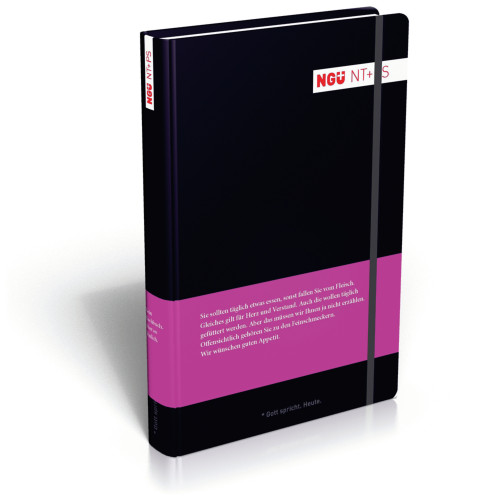 Allemand, NGÜ Nouveau Testament et Psaumes - Relié semi-rigide moleskine noir