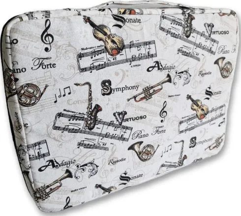 Organiseur tissu imprimé, Psaume 57.7 à l’intérieur