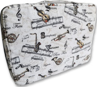 Organiseur tissu imprimé, Psaume 57.7 à l’intérieur