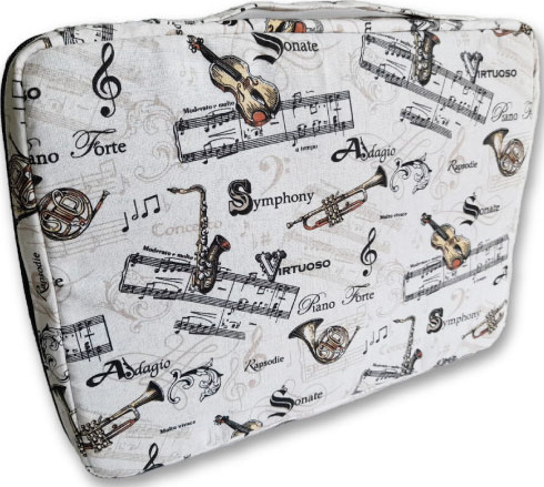 Organiseur tissu imprimé, Psaume 57.7 à l’intérieur