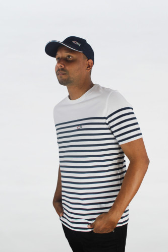 Marinière blanche homme