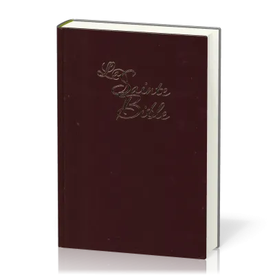 Bible Segond 1910, couverture rigide grenat, gros caractères