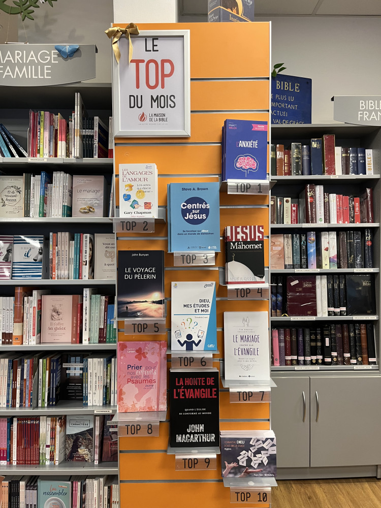  1) L'anxiété 2) Les langages de l'amour 3) Centrés sur Jésus  4) Jésus et Mahomet  5) Le Voyage du pèlerin  6) Dieu, mes études et moi  7) Le Mariage centré sur l'Évangile  8) Prier pour nos enfants avec les Psaumes  9) La Honte de l'Évangile  10) Connaître Dieu pour mieux prier  