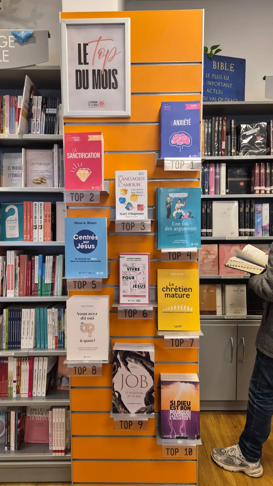 1) L'anxiété 2) La sanctification  3) Les langages de l'amour 4) Une foi, des arguments  5) Centrés sur Jésus  6) Vivre pour Jésus 7) Le chrétien mature 8) Vous avez dit oui à quoi ?  9) Job - le malheur et la foi 10) Si Dieu est bon, pourquoi la souffrance, l'injustice? 
